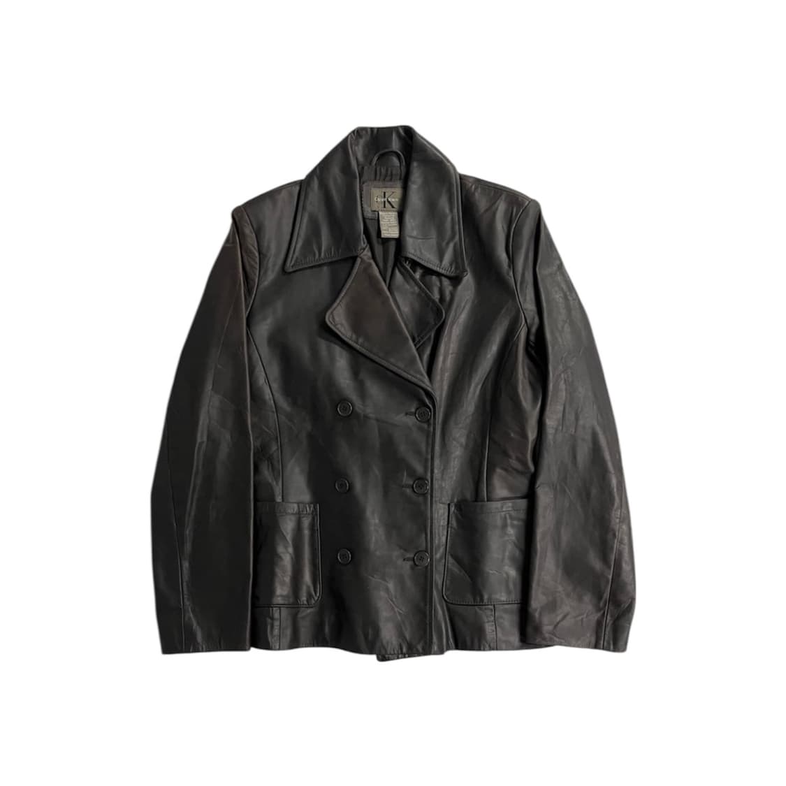 캘빈클라인 더블 레더 자켓 상품이미지1