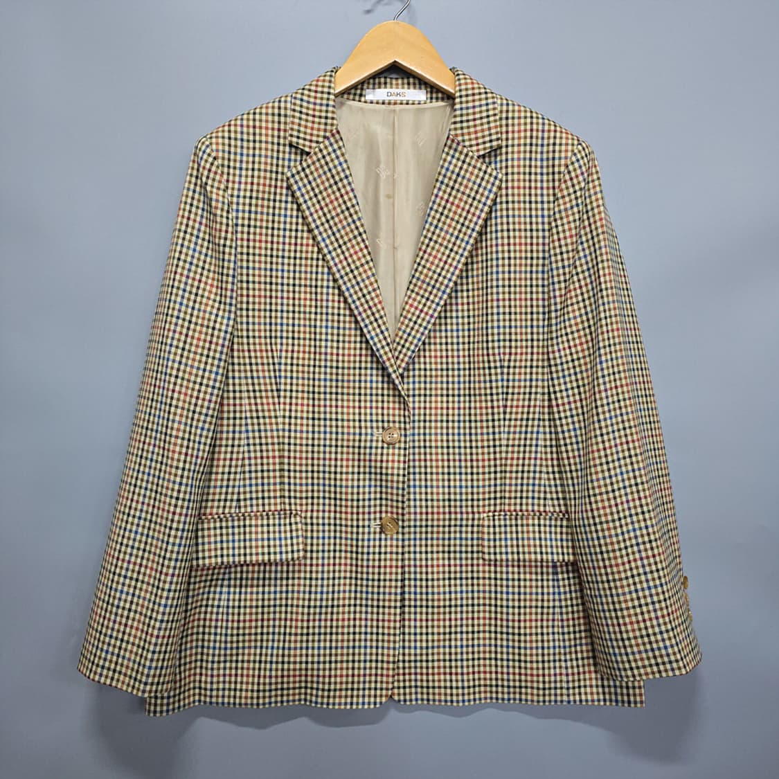 닥스(DAKS) 빈티지 체크 블레이저 자켓 상품이미지1