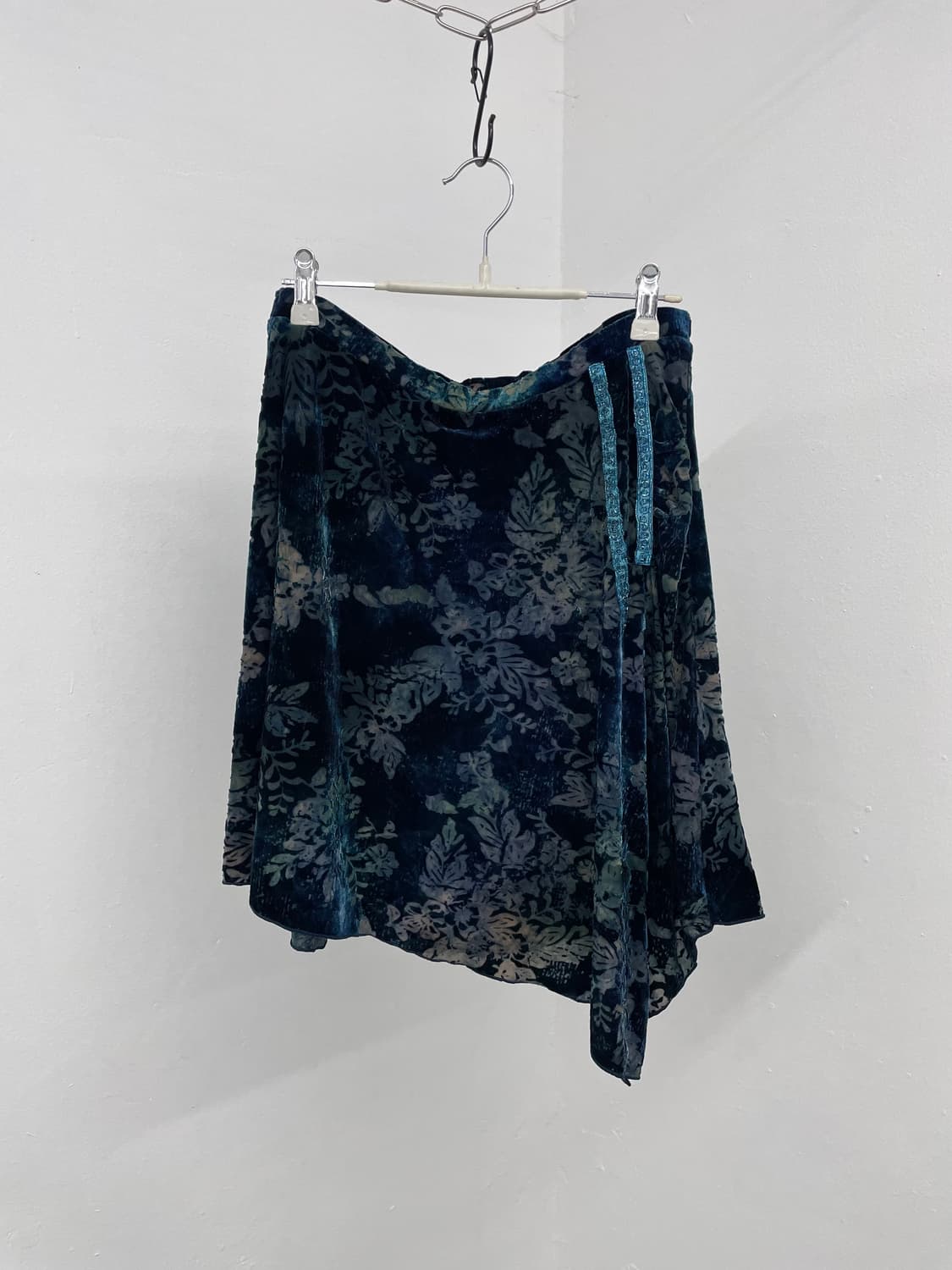 DKNY 오리엔탈 페어리 벨벳 프릴 스커트*극레어 상품이미지1