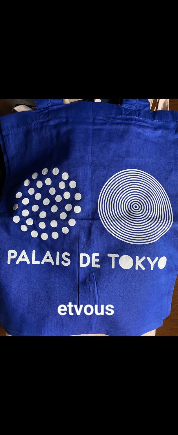 palais de tokyo 파리 빨레드도쿄 에코백 블루 새제품 상품이미지2