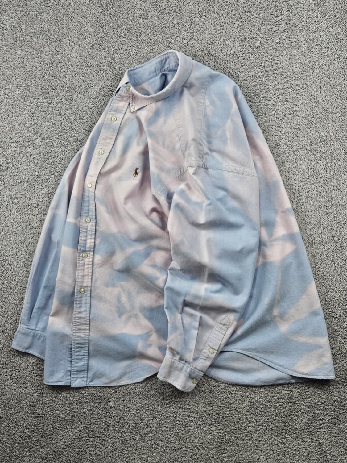 폴로랄프로렌 버튼다운 셔츠 다잉커스텀 (2XL추정) / 11805 상품이미지3