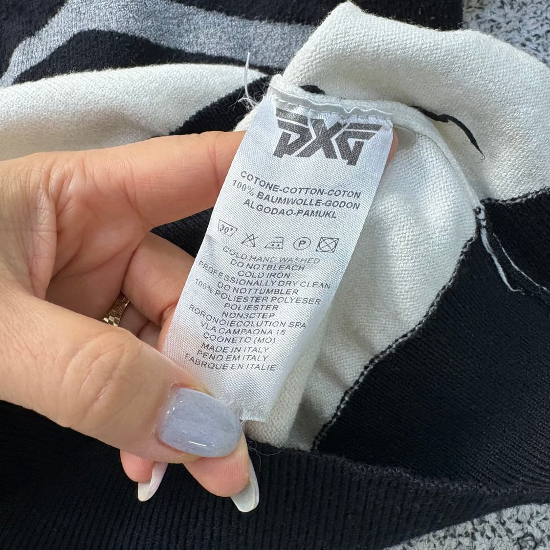 XL PGX 골프 빅로고 니트 긴팔티 0316J 상품이미지4