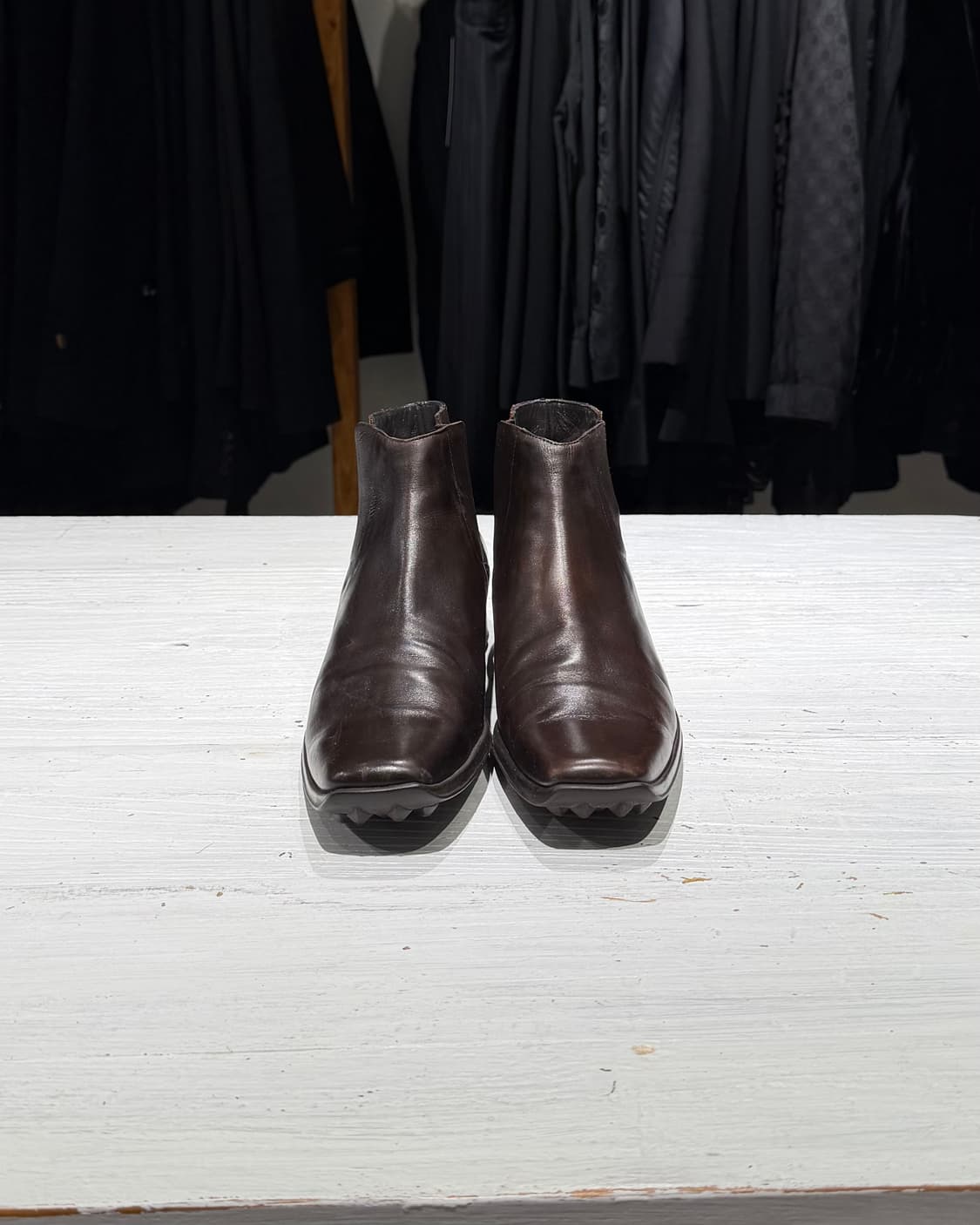질샌더 다크브라운 레더 첼시부츠 상품이미지3