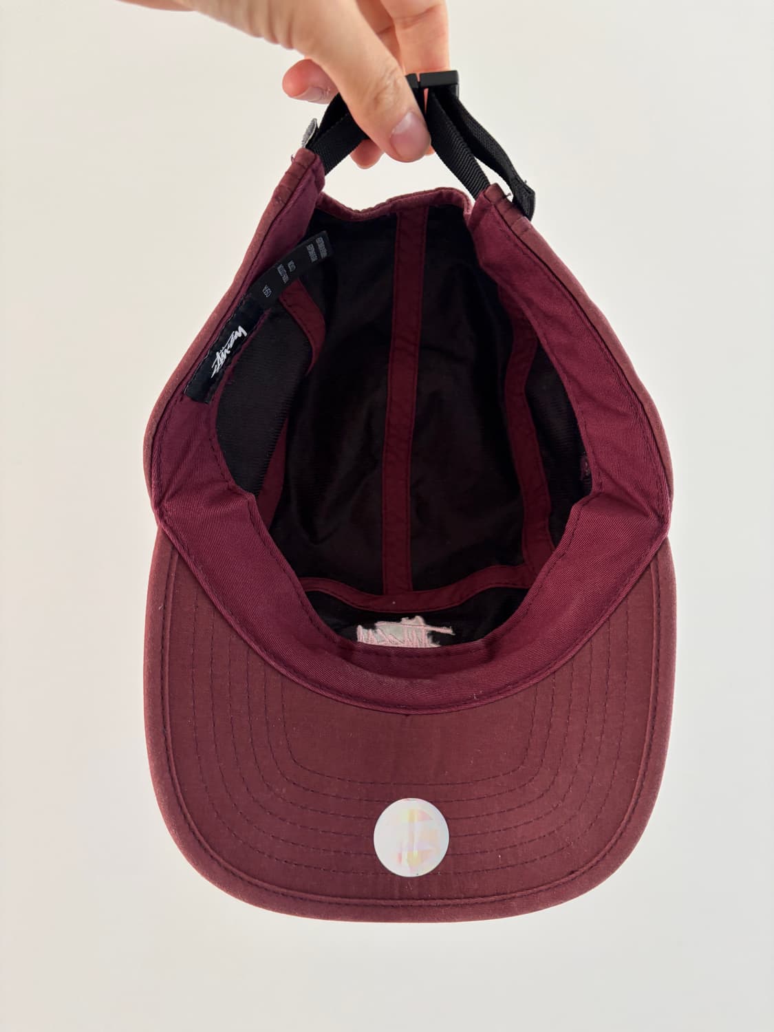 stussy 스투시 헌팅 캠프캡 와인 컬러 상품이미지4