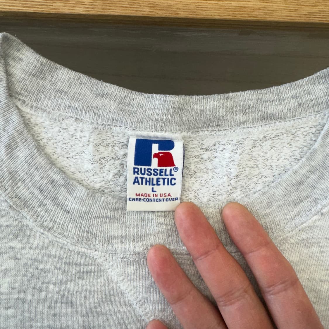 90s 러셀 빈티지 스웻셔츠 맨투맨 made in USA (L) 상품이미지6