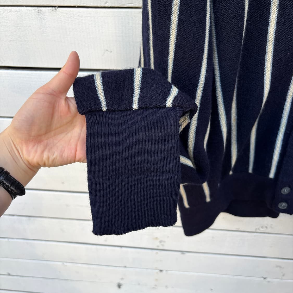 Lacoste 라코스테 스트라이프 니트 가디건 상품이미지7