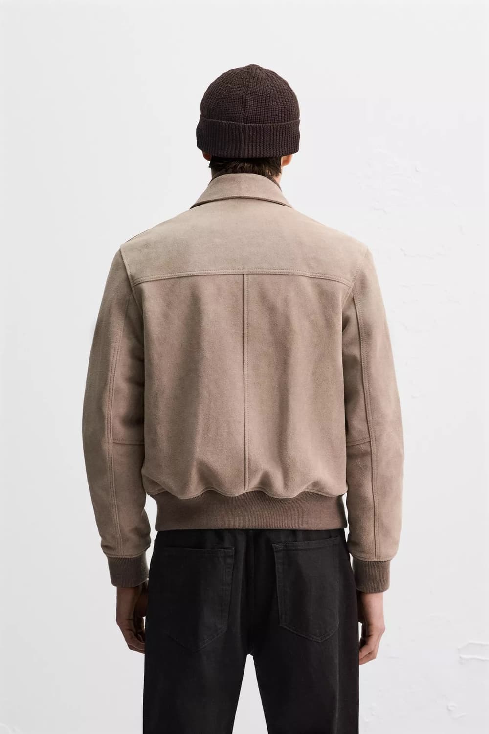 자라 오리진 스웨이드 레더 점퍼 가죽 자켓 L 상품이미지3