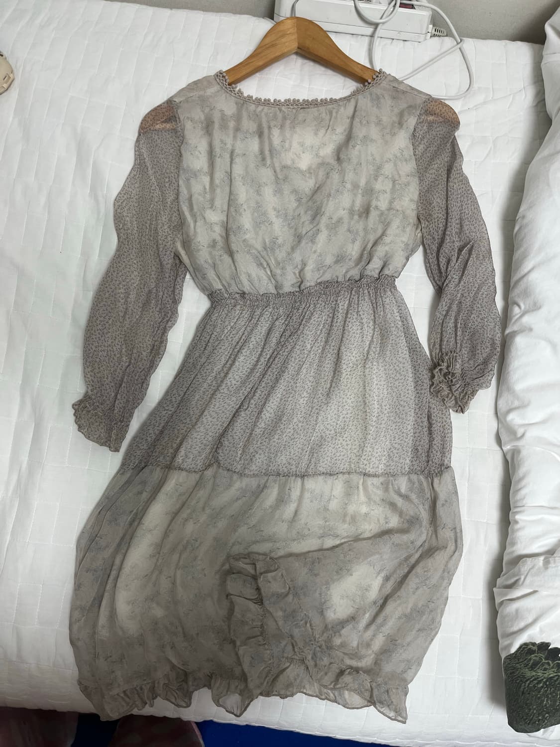 연보라 실크 원피스  상품이미지2