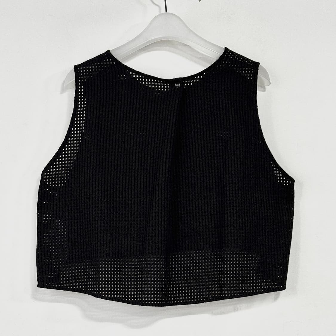 시스템 25 로고 슬리브리스 크로셰 탑 상품이미지5