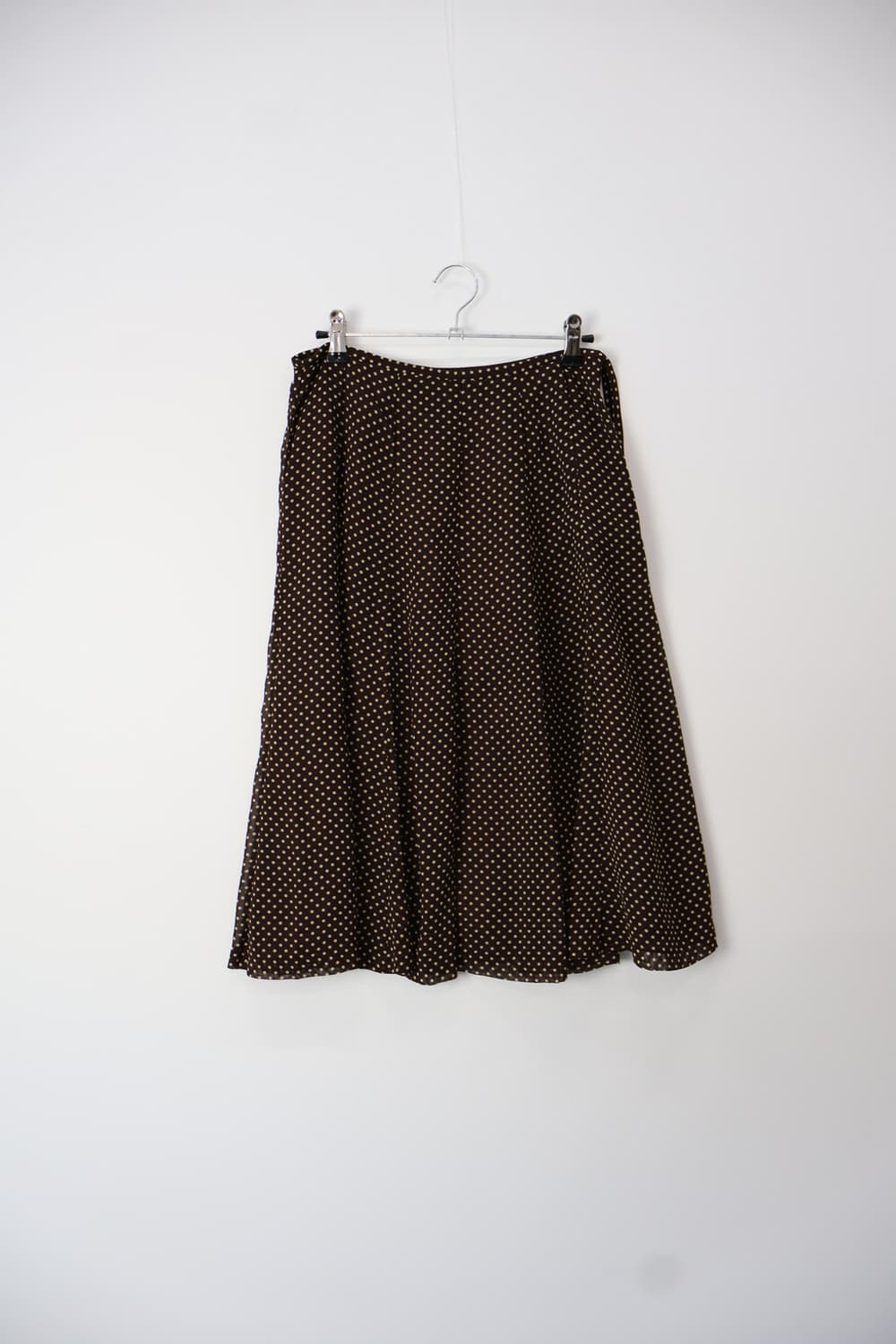 Jpn Brown Polka Dot Chiffon Skirt 상품이미지6