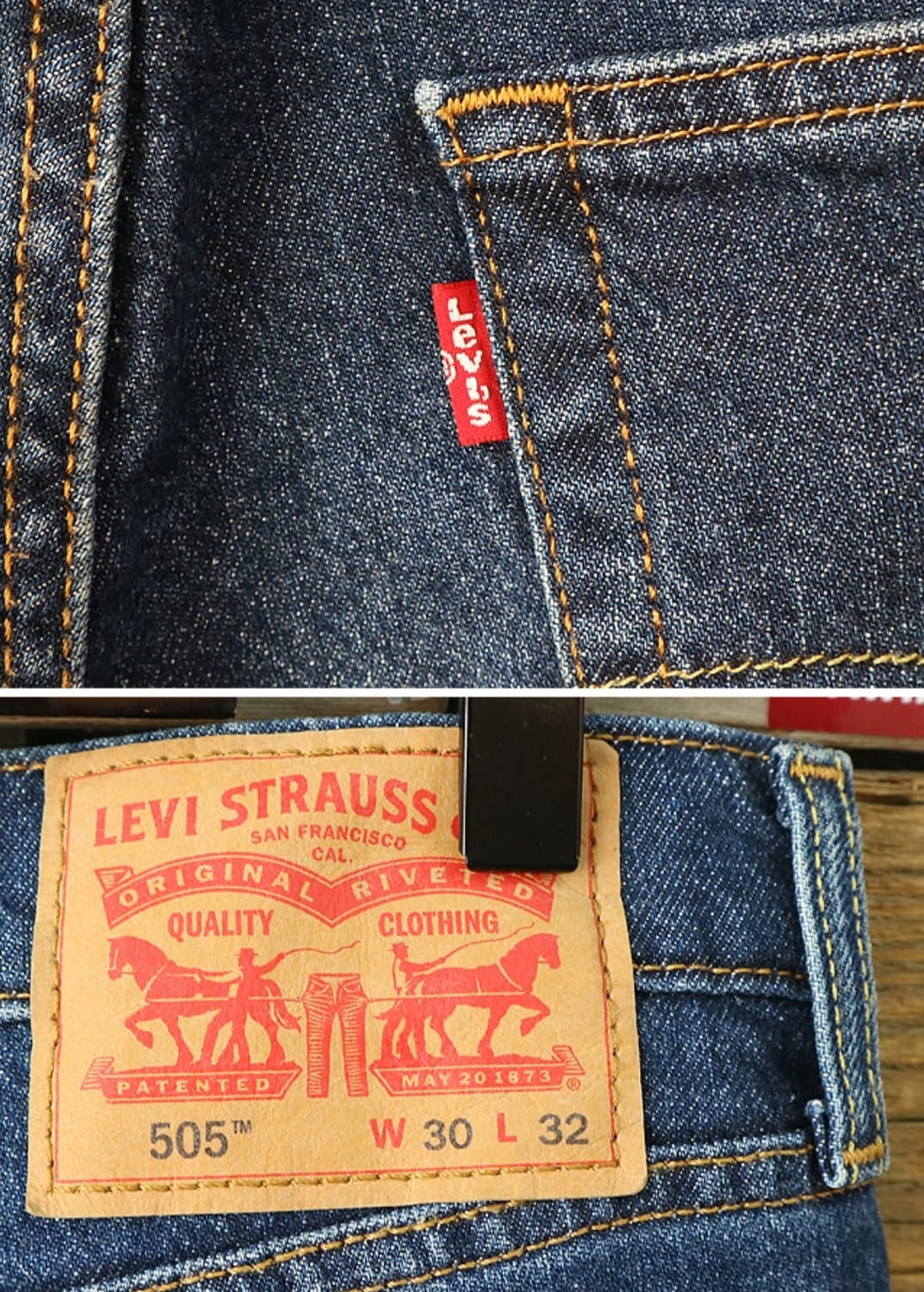  levis 리바이스 505 워싱 가공 데님 30사이즈  상품이미지6