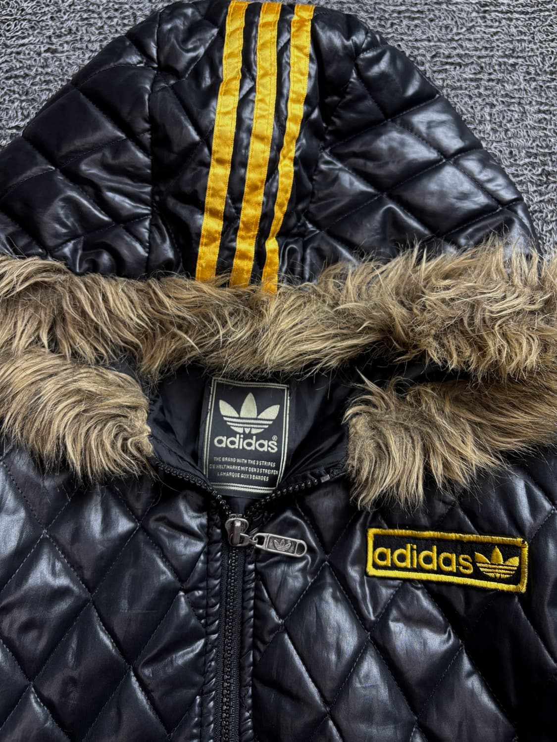 00s 아디다스 y2k 울프조 퀼팅 후드 자켓 1446 상품이미지3