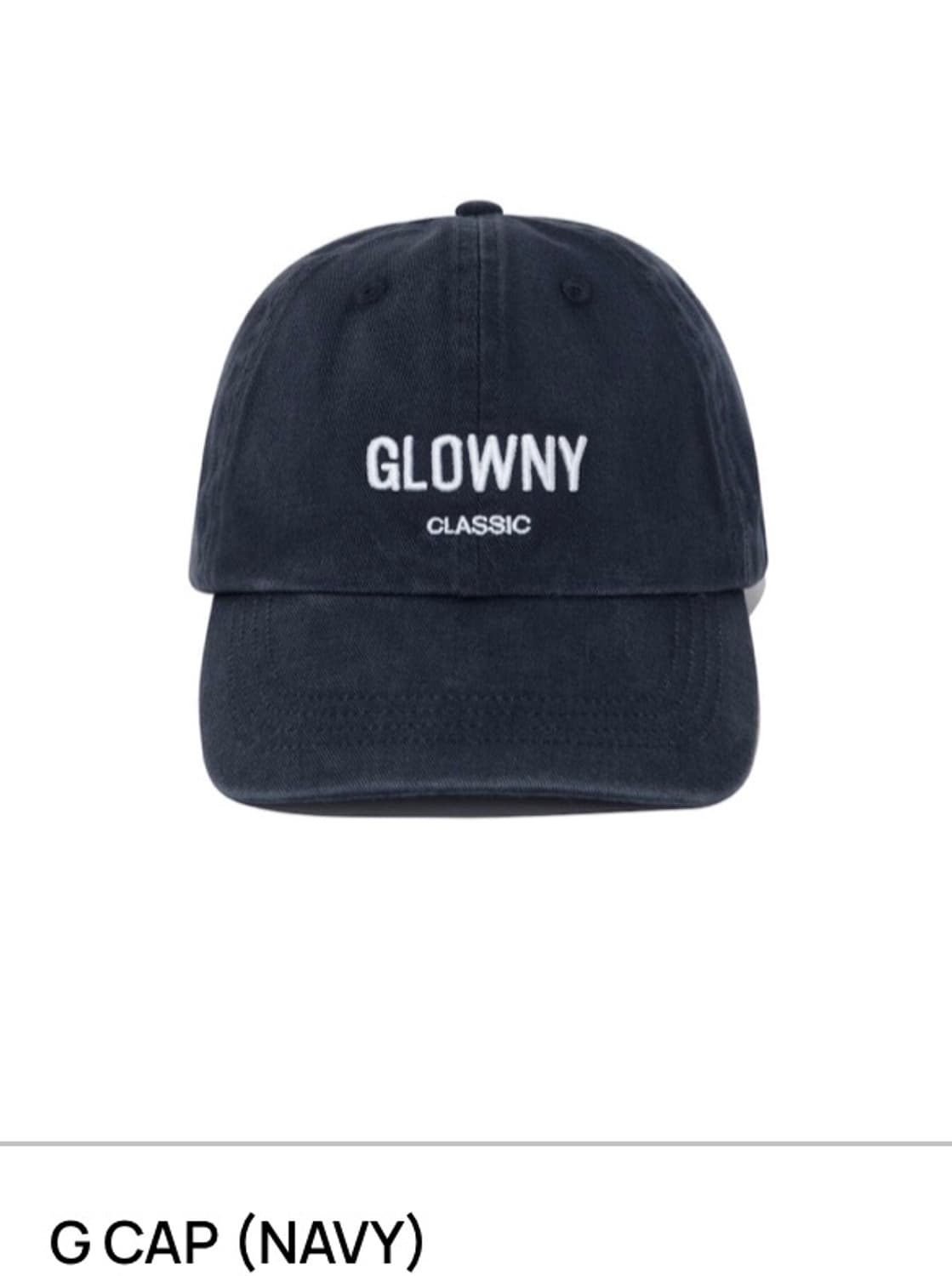 Glowny G cap navy 상품이미지1