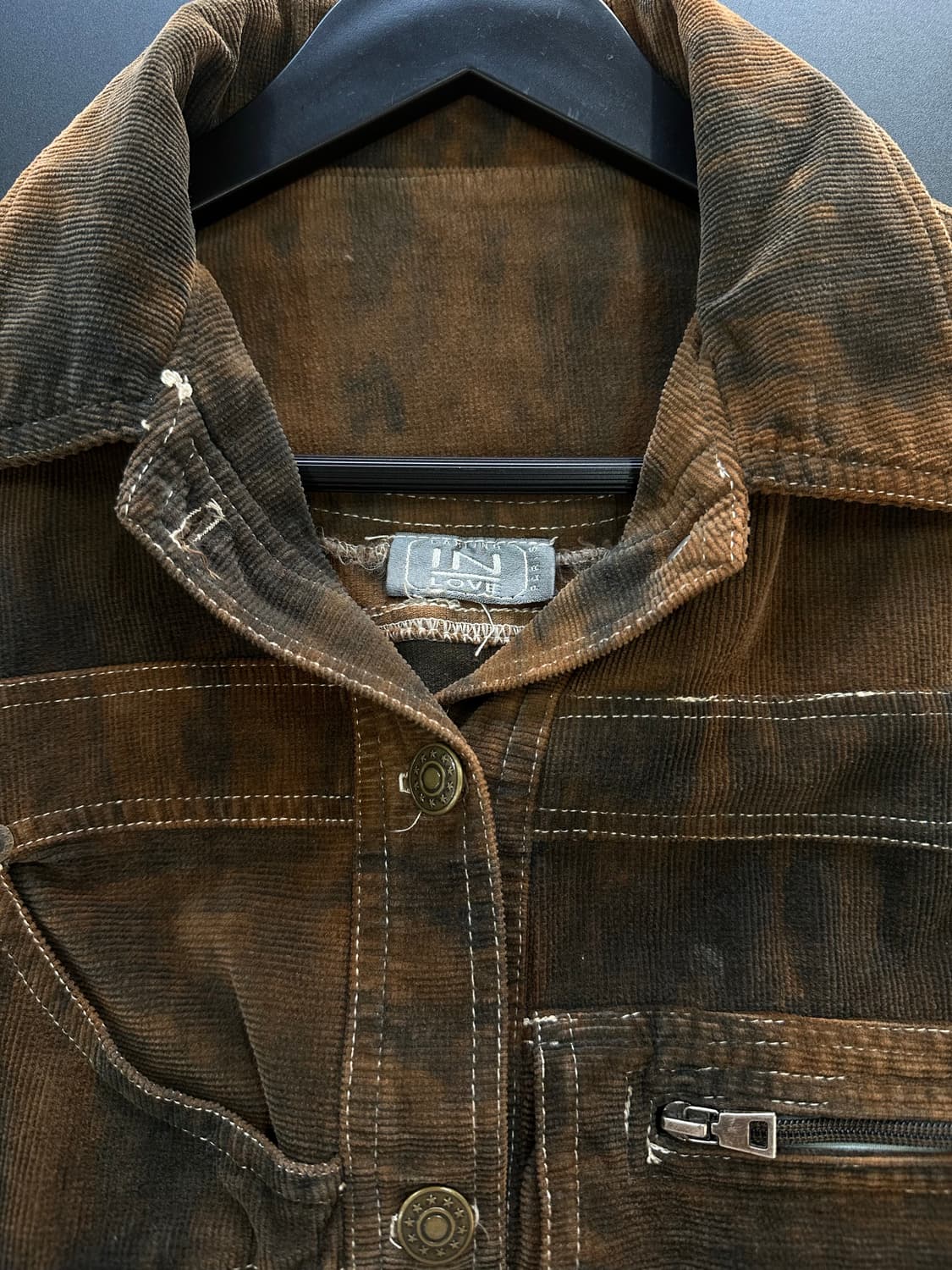 INLOVE 프랑스 Y2k 벨티드 버튼 포켓 자켓 상품이미지8