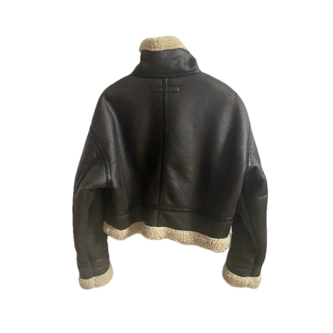 zara 자라 무스탕 크롭 자켓 브라운 상품이미지3