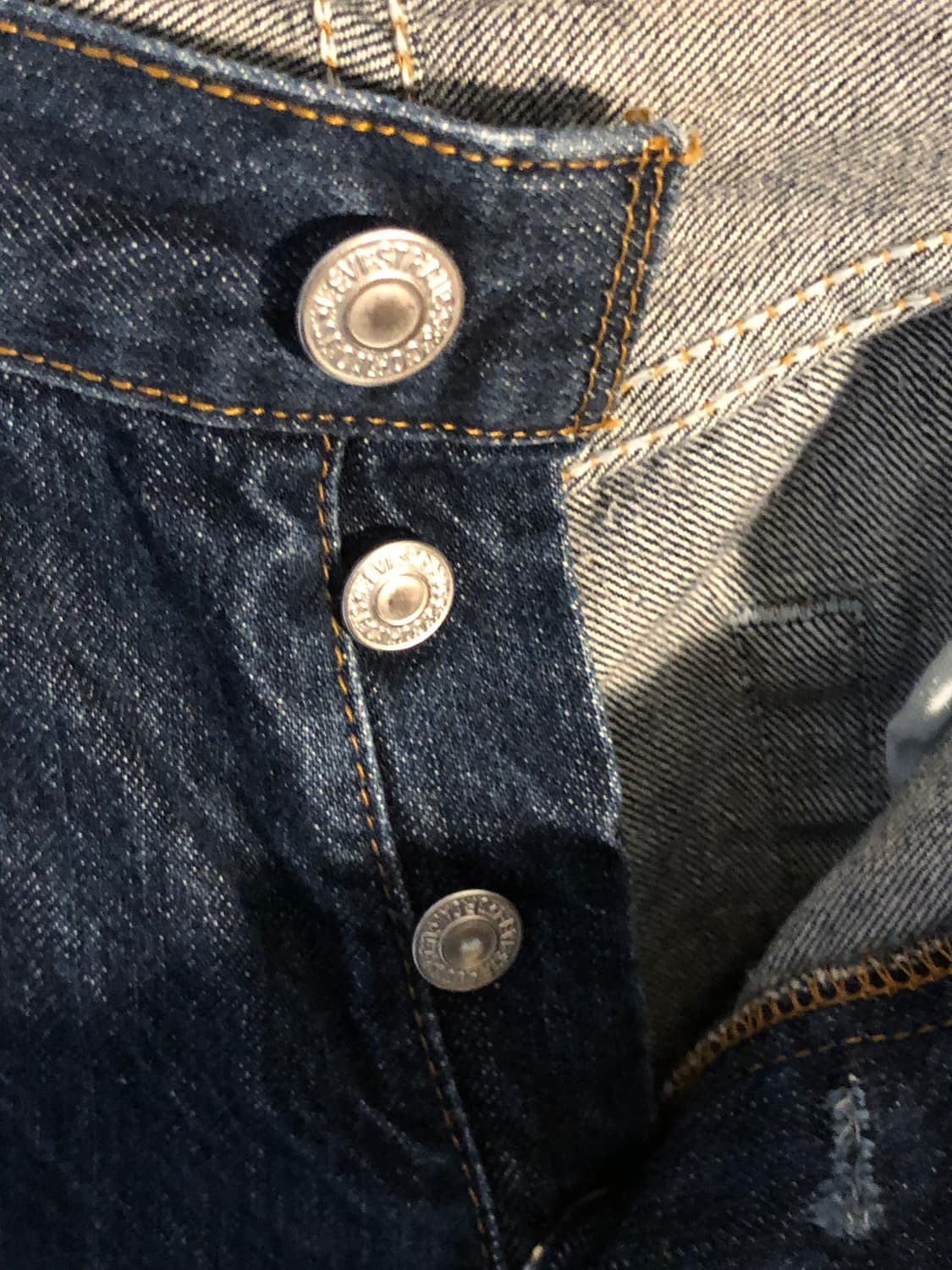 빈티지 리바이스 501 진청 데님 일자핏 청바지 30x30 상품이미지3