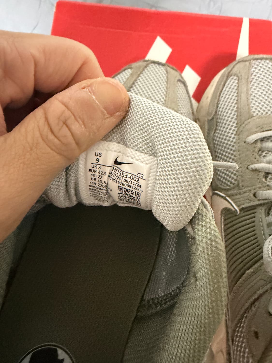 나이키 줌보메로5 다크 스투코 라이트 스모크그레이270사이즈새상품판매 상품이미지8