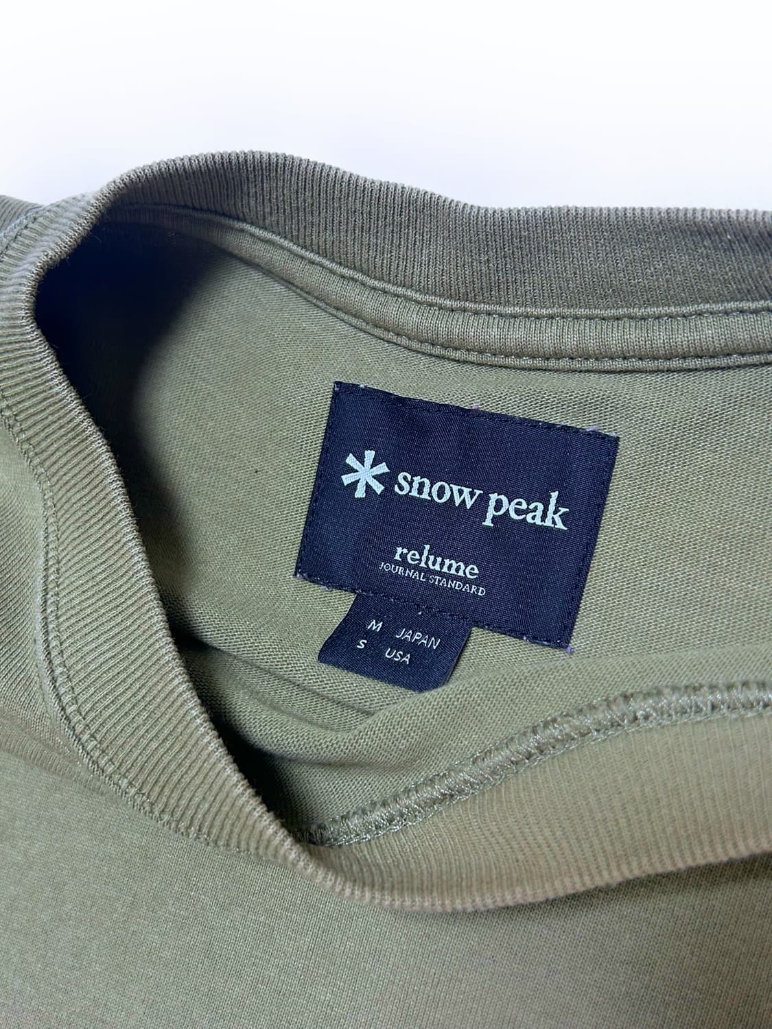 (M)스노우피크 X 저널스탠다드  티셔츠 camp fire t-shirt 상품이미지4