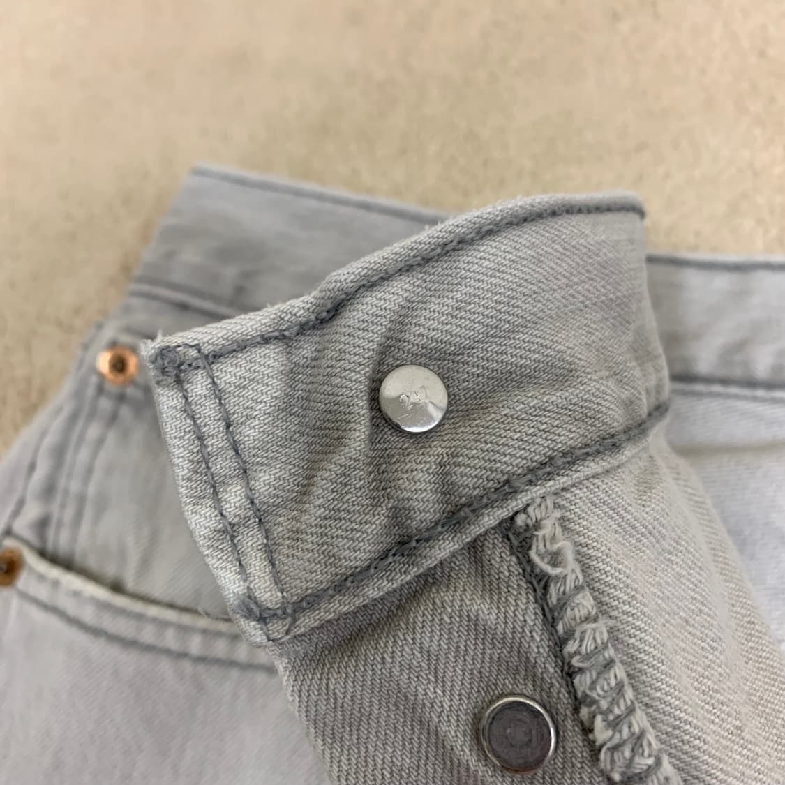 빈티지 리바이스 501 워싱 데님팬츠(33사이즈) 그레이진 남자청바지 상품이미지6
