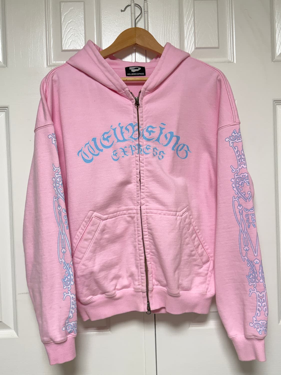 웰빙익스프레스 후드집업 핑크 상품이미지2