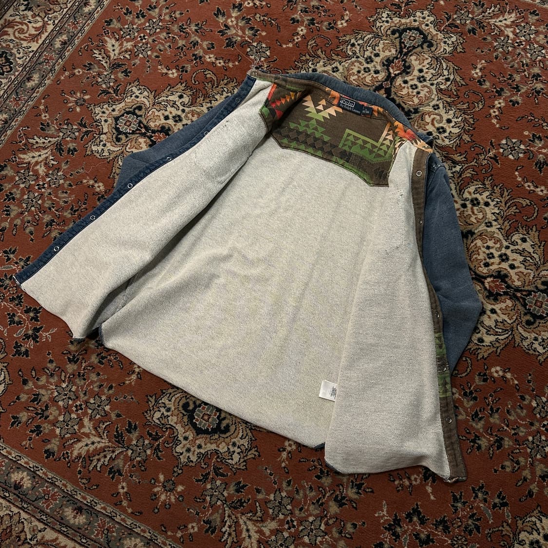 폴로 랄프로렌 잼스톤 웨스턴 데님 셔츠 (XL) 나바호 상품이미지7