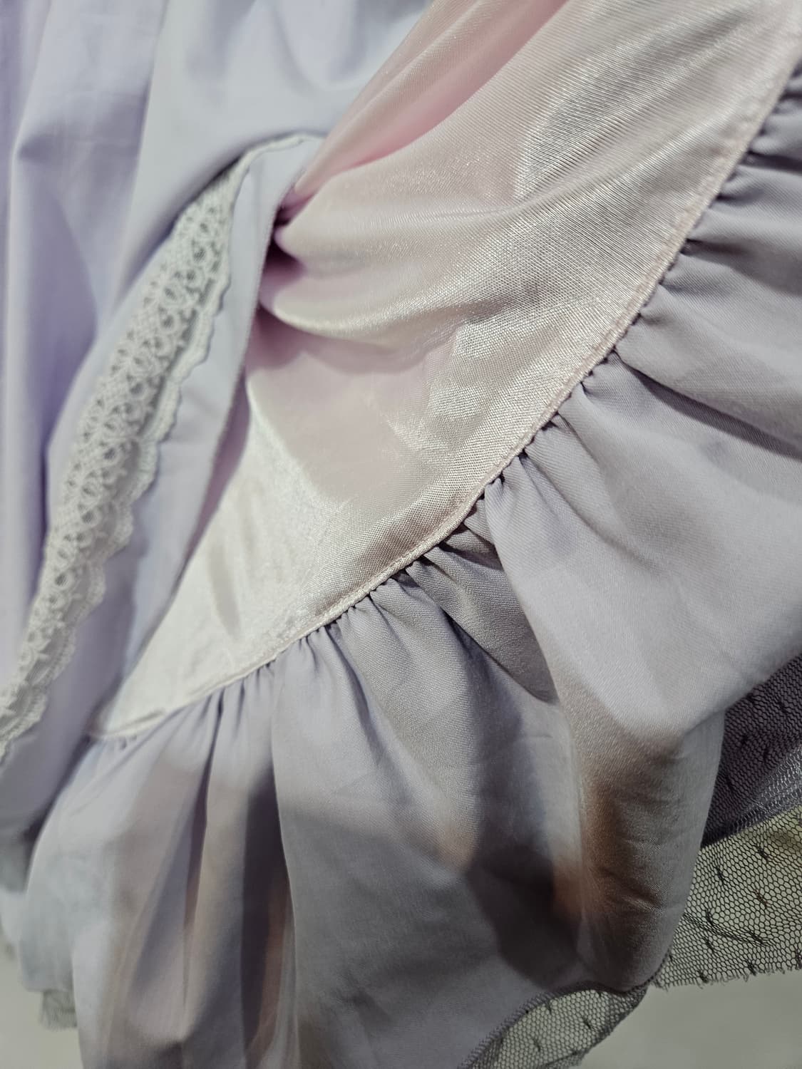 (Axes Femme) 라벤더 레이스 레이어드 원피스 상품이미지7