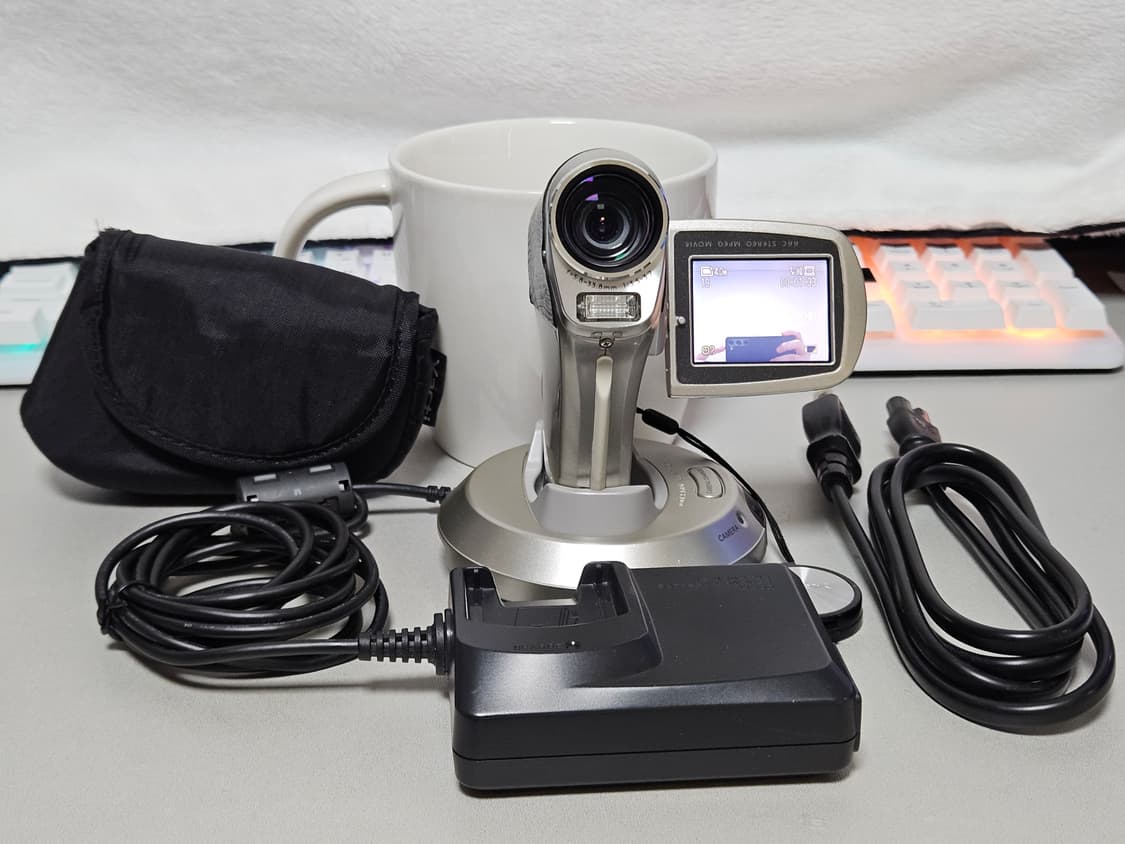 산요 작티 c4 핸디캠 엔믹스 오해원 디카 정품 파우치 포함 상품이미지2