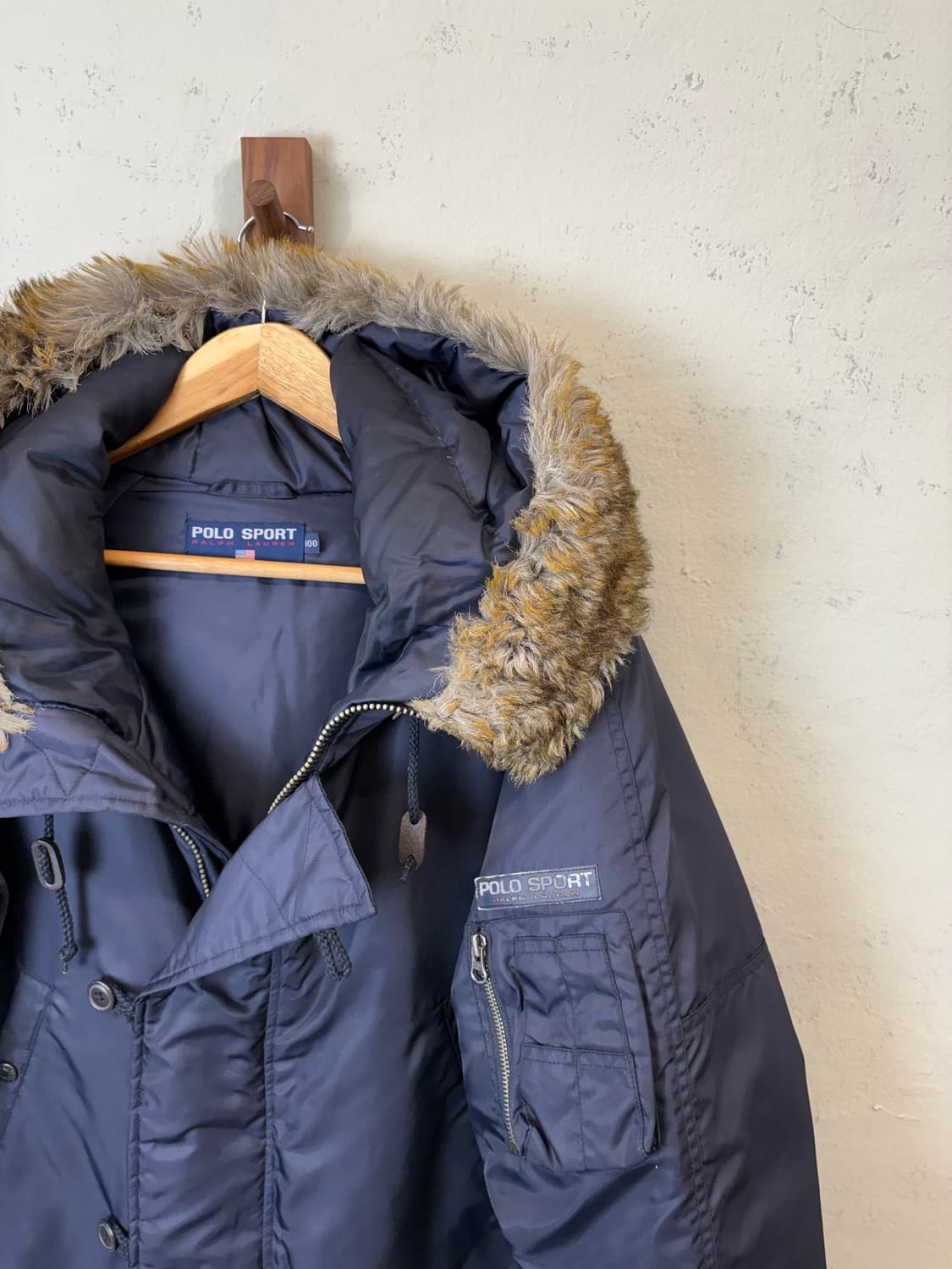 폴로스포츠 빈티지 N3B 구스다운 파카 네이비 상품이미지3