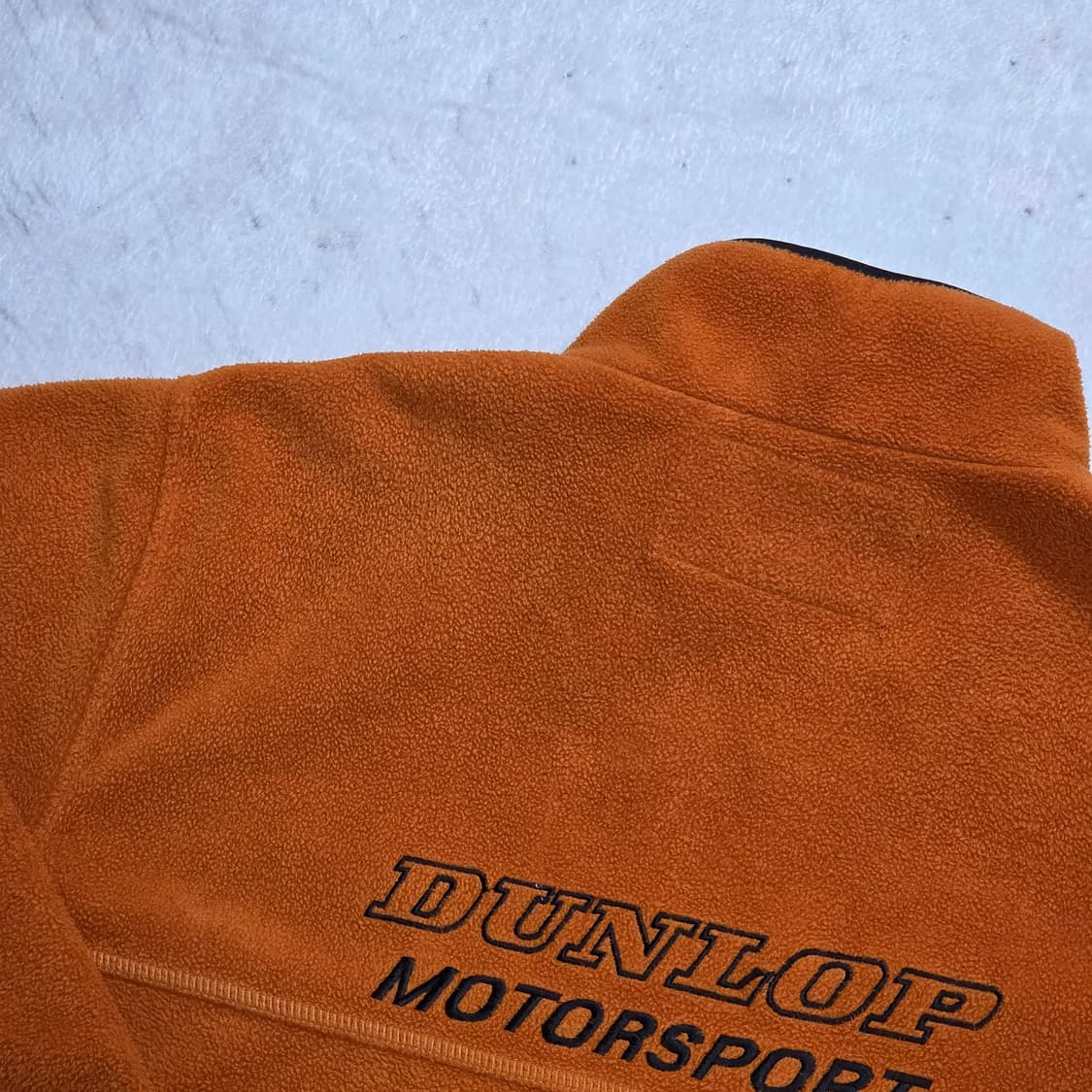 일본 빈티지 던롭 오렌지 자수 후리스  상품이미지5