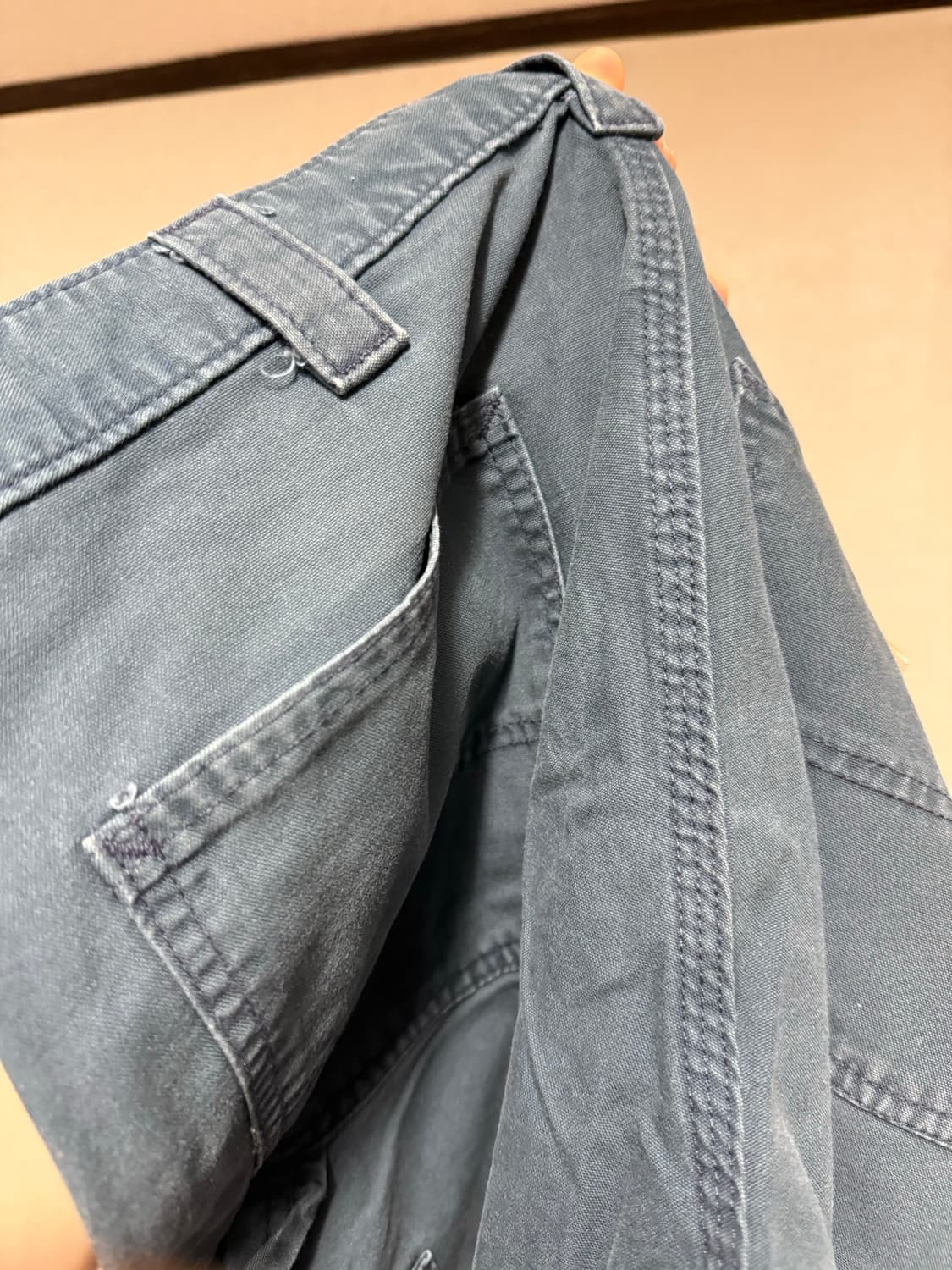 38)칼하트 싱글니 카펜터 B151 NVY 네이비 더블니 상품이미지3