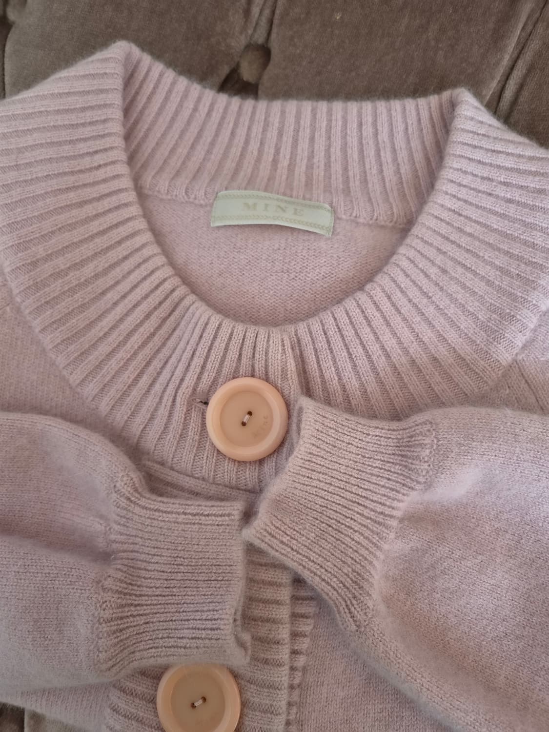 마인 여성 연핑크울100가디건 상품이미지4