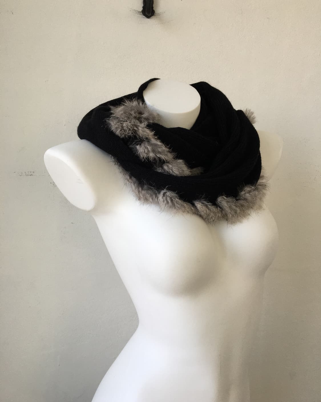  rabbit fur trimming neck warmer 상품이미지1