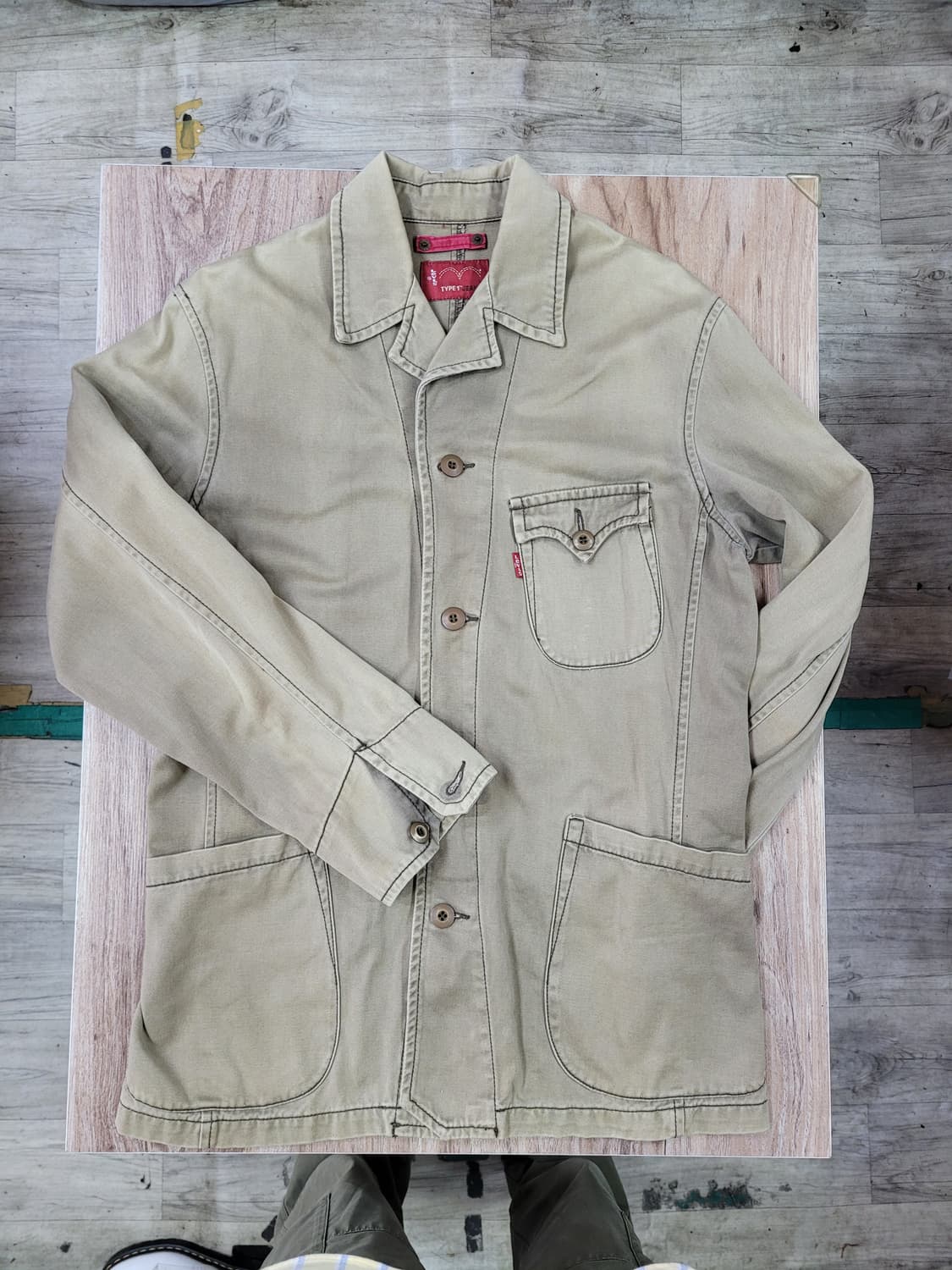 Levis 리바이스 Type 1 워크 자켓 베이지 상품이미지1