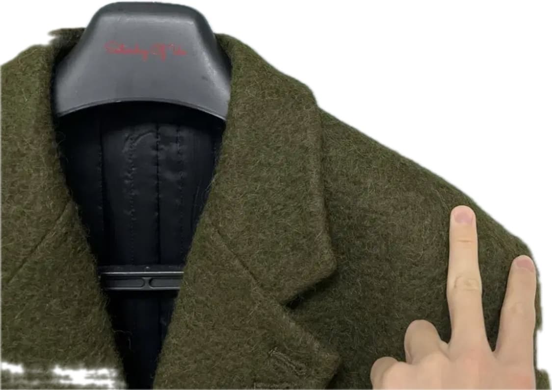 [M] STU 21F/W 그린 싱글 코트 stu office 상품이미지7