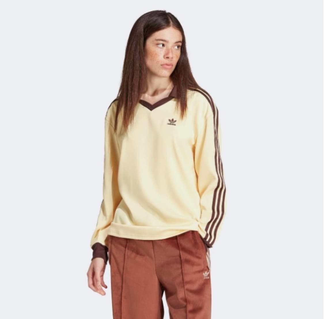 아디다스 삼선 3S 새틴 롱슬리브 엘로우 IT9835 상품이미지1