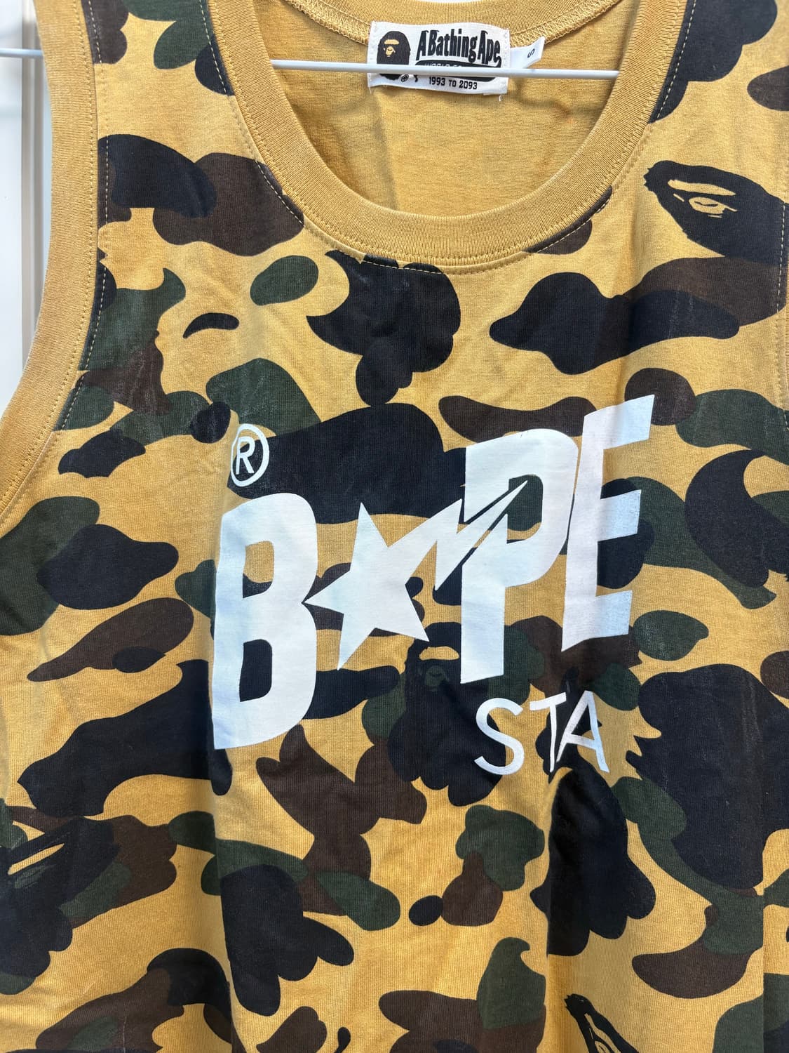 Bape 황계 슬리브리스 나시 S 상품이미지2