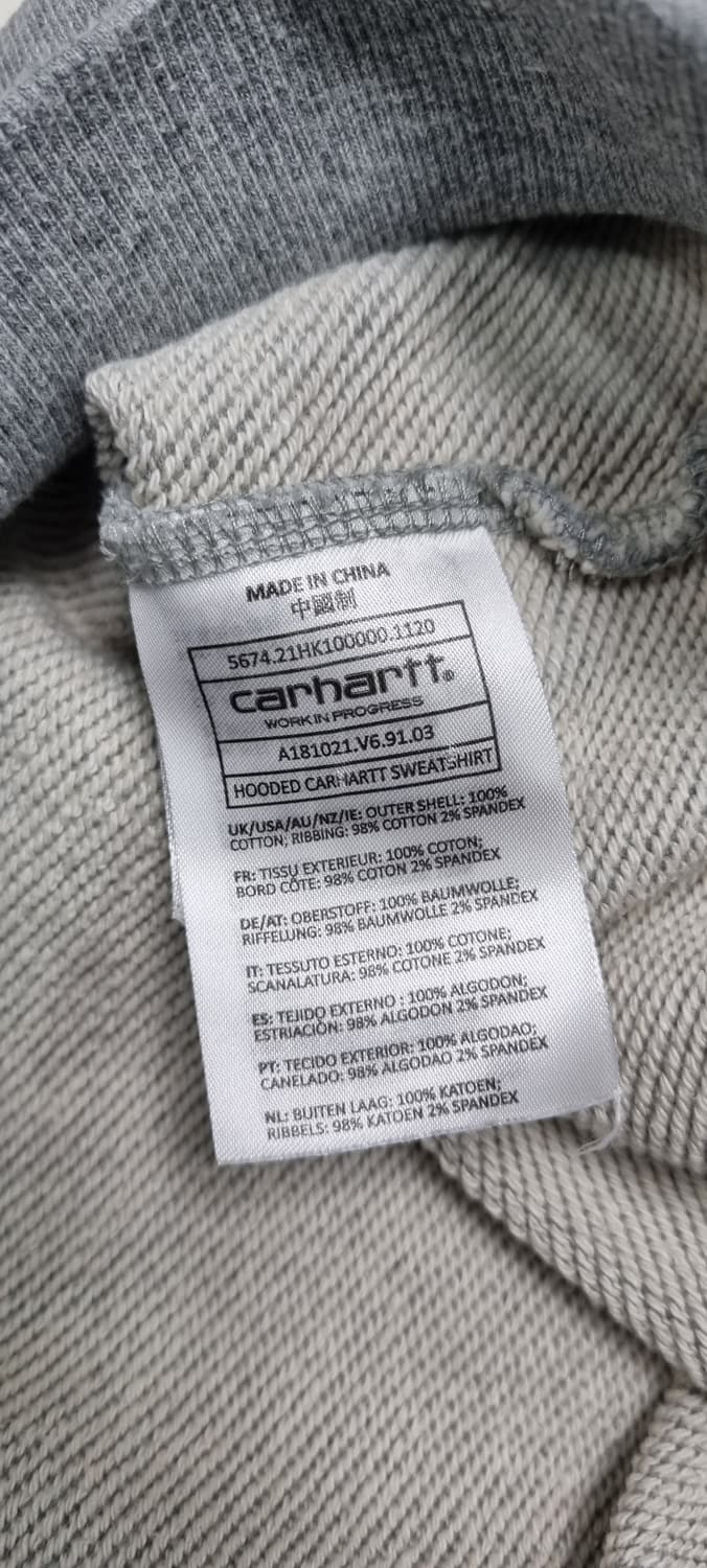 칼하트 WIP 자수 로고 후드 L _ 남성 상품이미지10