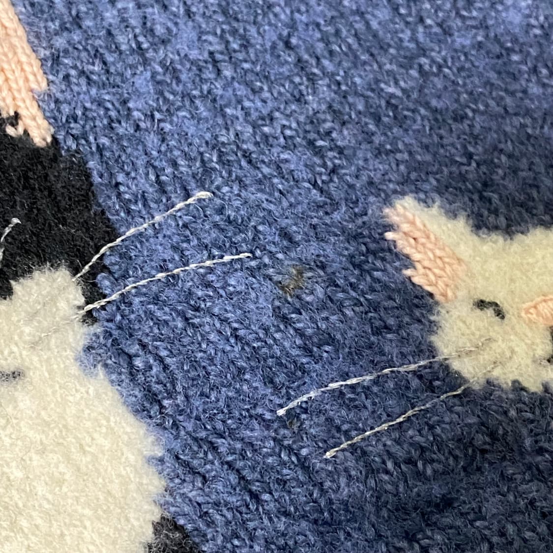 빈티지 고양이 니트 상품이미지3