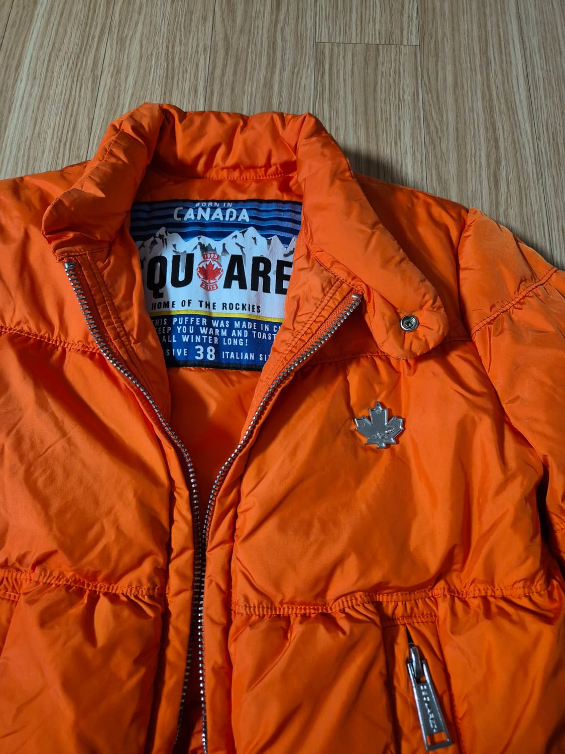 (정품) 디스퀘어드2 오렌지 다운점퍼 38 상품이미지5