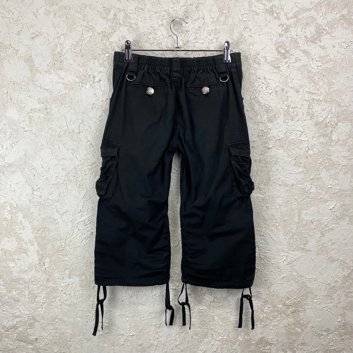 JPN VINTAGE 셔링 카프리 카고 팬츠 상품이미지5