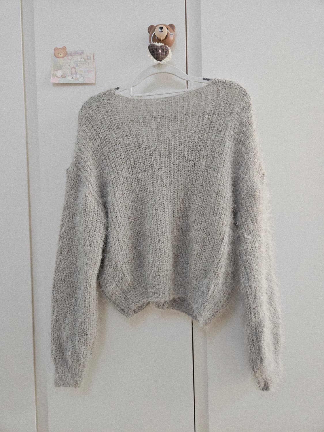 [새상품] 민트그레이 브이넥 니트 상품이미지9