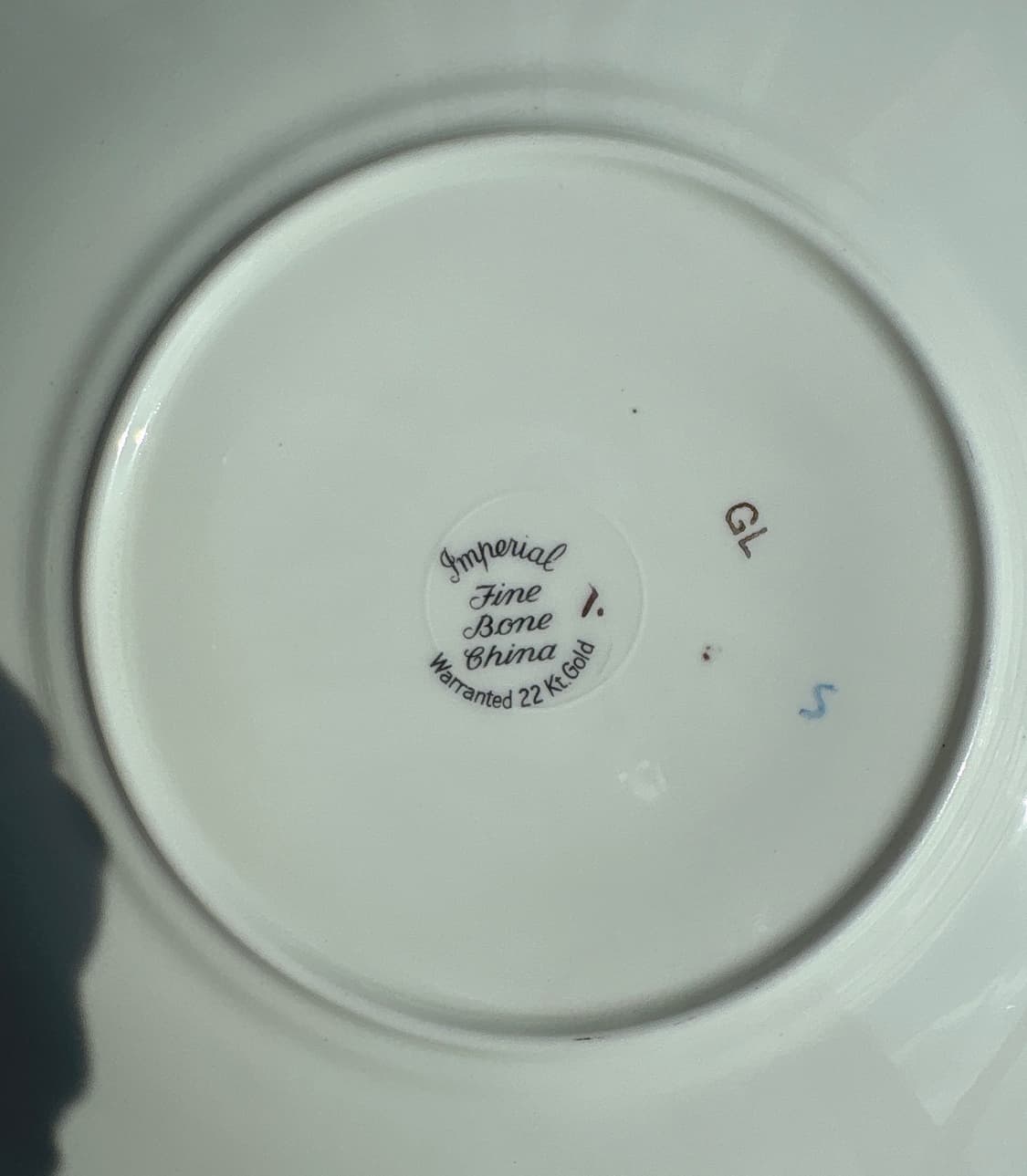 영국 빈티지 임페리얼 22k 양귀 케이크 접시 상품이미지3