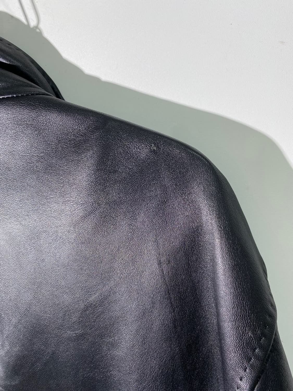 credimi 리얼 레더 코트 상품이미지9