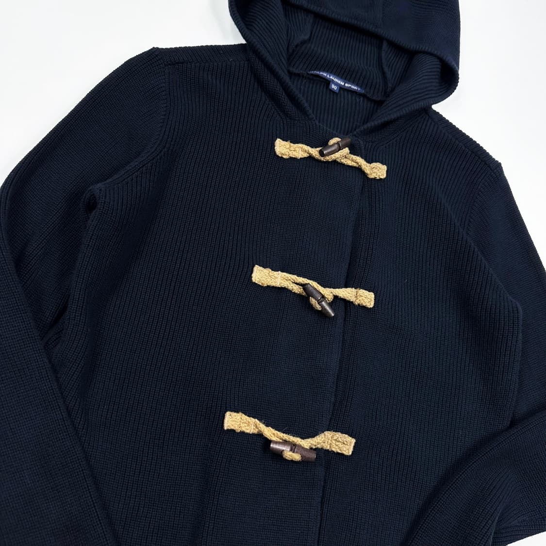 폴로 랄프로렌 RL 블랙 떡볶이 니트 가디건 (S 여성추천) 상품이미지3