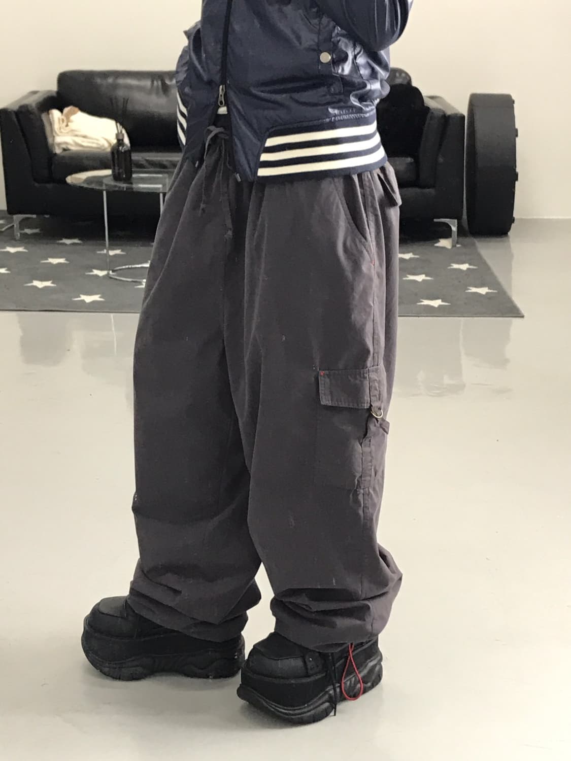 Jpn Brown Poly Cargo Pants 상품이미지2