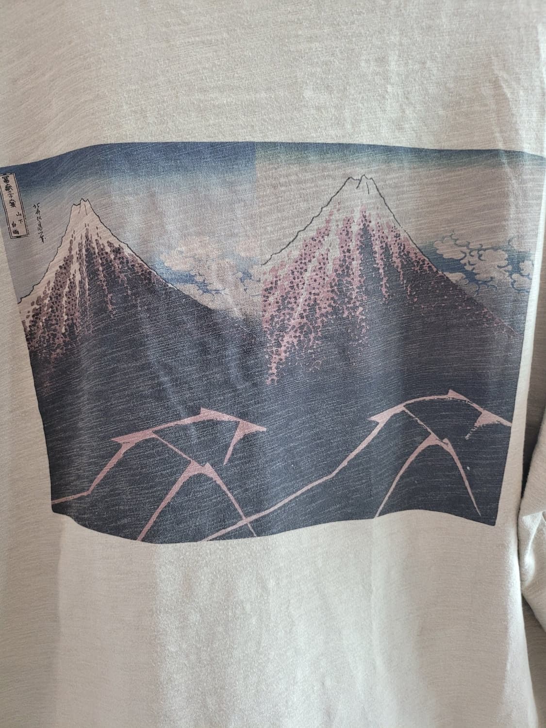 🏔️ [XXL]교토한정유니클로 호쿠사이검은 후지산' (MFA 보스톤) 상품이미지2