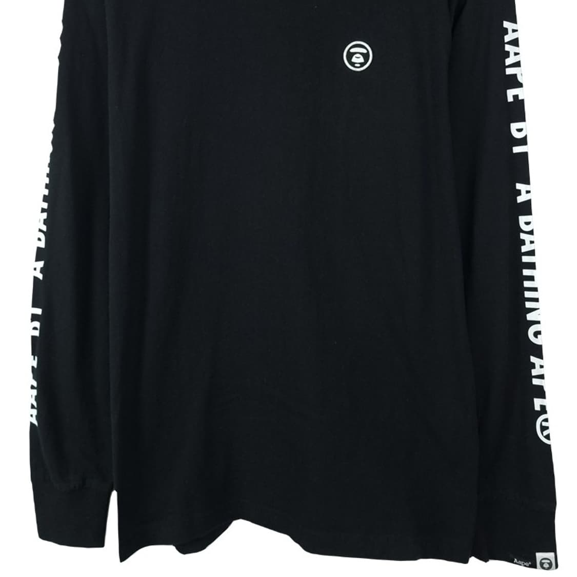 [베이프 에이프] 프린팅 롱슬리브 긴팔티 블랙 P01436 상품이미지5