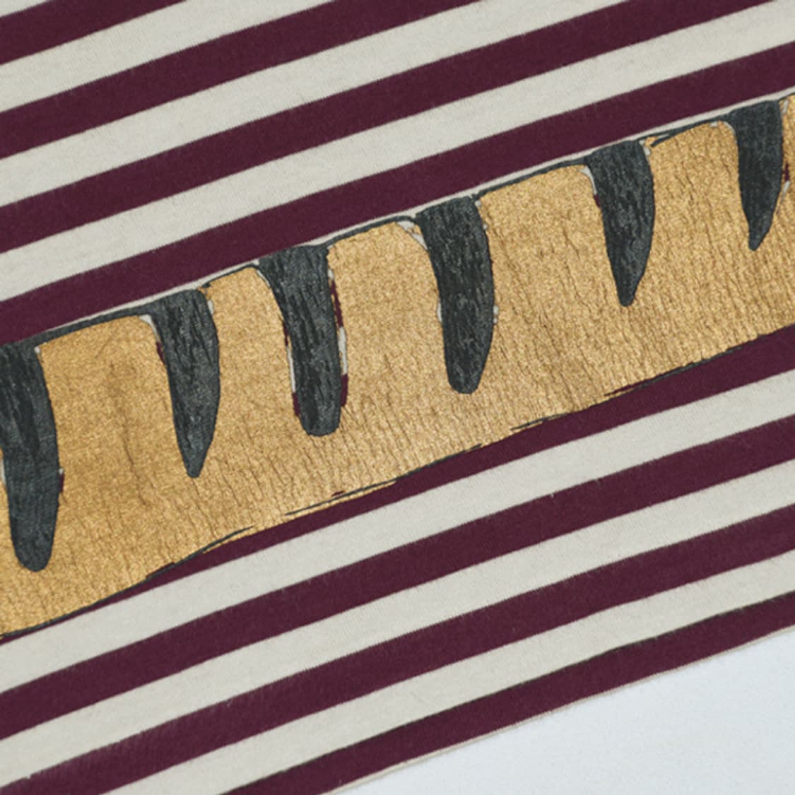 Tsumori Chisato 스트라이프캣프린트티셔츠 상품이미지6