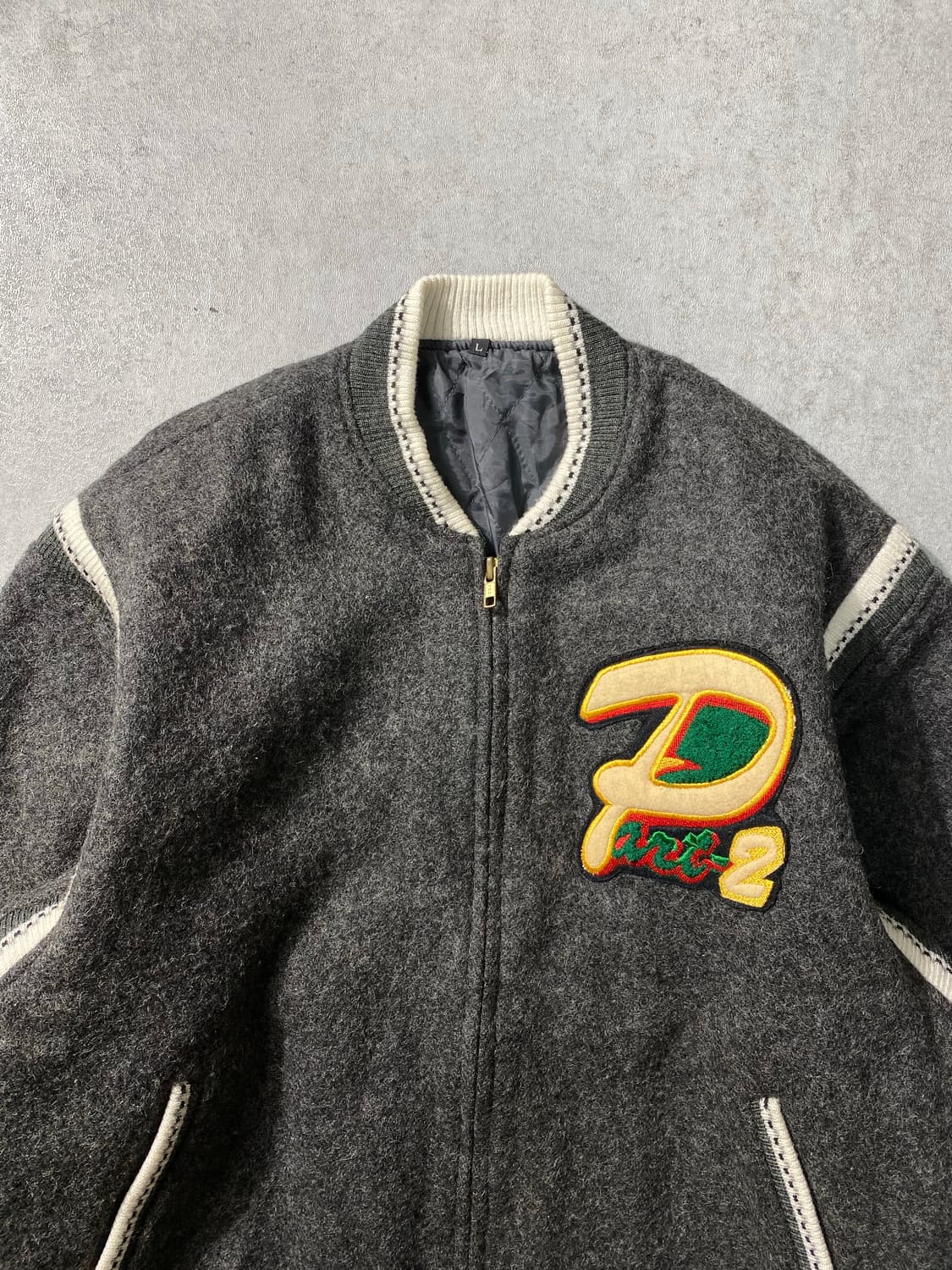 [L] 90s Japanese 빈티지 울 바시티 자켓 상품이미지3