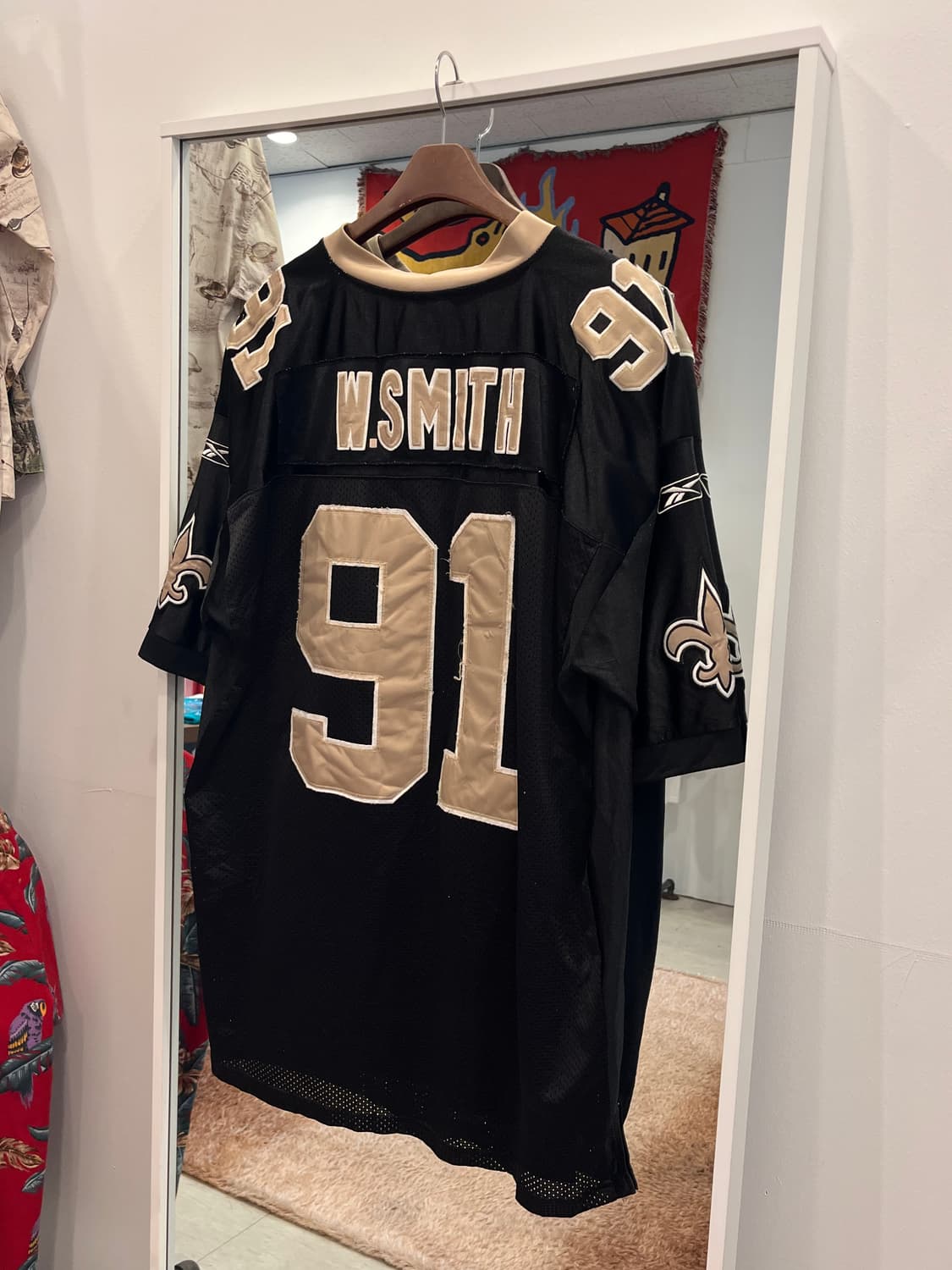 Reebok 리복 NFL 뉴올리언스 세인츠 No.91 풋볼 저지 상품이미지5